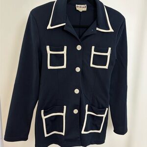 Vintage Morgan de Toi Navy Cardigan Jacket – Made in France